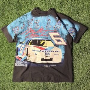 Vintage 90s Winston Cup Series Track Gear Valvoline Racing T-Shirt Size L